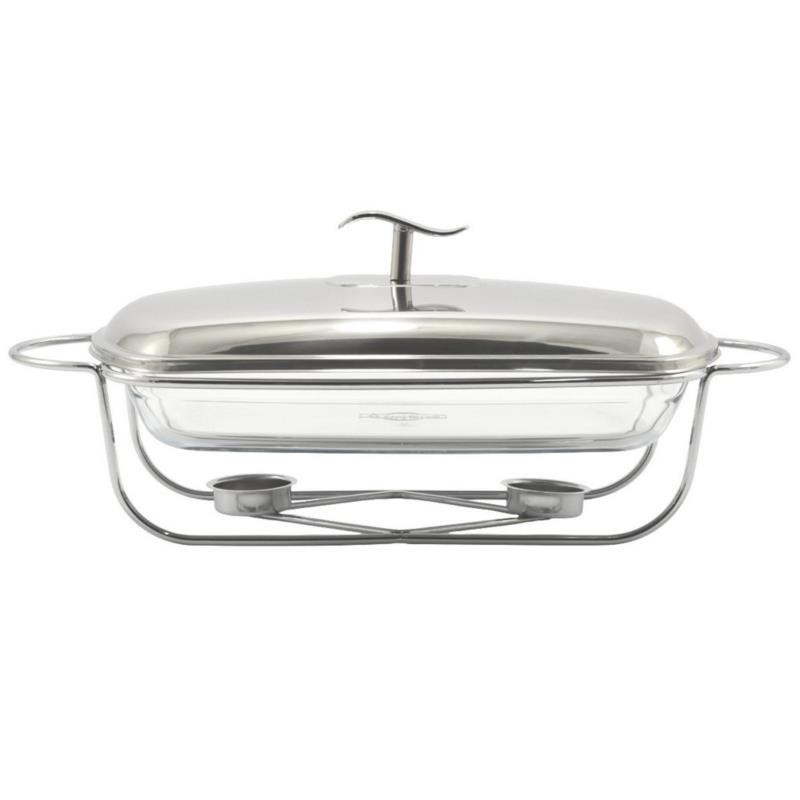 Brytfanna szklana z podgrzewaczem 2L Longa